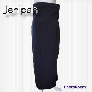 Old Navy Maternity Side Slit Long Black Skirt sz Med